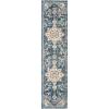SAFAVIEH Madison Collection Area Rug – 6’7″ Square, Cream & Blue, Boho Chic Distressed Medallion Design, Non-Shedding & Easy to Clean, Ideal for Living Room, Bedroom, Dining Space (MAD473B)(Blue/Light Blue)