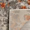 SAFAVIEH Monaco Collection Area Rug – 8′ x 10′, Pink & Multi, Boho Chic Abstract Watercolor Design, Non-Shedding & Easy Care, Ideal for High Traffic Areas in Living Room, Bedroom (MNC225D)(Grey/Orange)