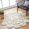 SAFAVIEH Natural Fiber Collection Area Rug – 3′ Round, Natural, Handmade Boho Charm Farmhouse Jute, Ideal for High Traffic Areas in Living Room, Bedroom (NF363A)(Ivory)