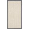 SAFAVIEH Natural Fiber Collection Area Rug – 5′ x 8′, Marble & Grey, Border Sisal Design, Easy Care, Ideal for High Traffic Areas in Living Room, Bedroom (NF441B)(Marble/Grey)
