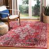 SAFAVIEH Vintage Hamadan Collection Area Rug – 8′ x 10′, Red & Multi, Oriental Traditional Persian Design, Non-Shedding & Easy Care, Ideal for High Traffic Areas in Living Room, Bedroom (VTH222A)(Red/Multi)