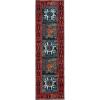 SAFAVIEH Vintage Hamadan Collection Area Rug – 8′ x 10′, Red & Multi, Oriental Traditional Persian Design, Non-Shedding & Easy Care, Ideal for High Traffic Areas in Living Room, Bedroom (VTH213A)(Red/Light Blue)