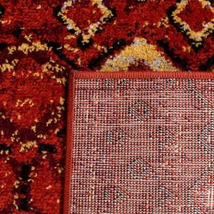 SAFAVIEH Amsterdam Collection Area Rug – 8′ x 10′, Ivory & Multi, Moroccan Boho Design, Non-Shedding & Easy Care, Ideal for High Traffic Areas in Living Room, Bedroom (AMS108K)(Terracotta/Multi)