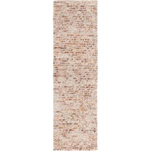 SAFAVIEH Area Rug 5×8 – Natura Collection – Ivory, Handmade Wool Blend, Textured Design, Ideal for Living Room, Bedroom, Dining Space (NAT620A)(Dark Brown/Beige)