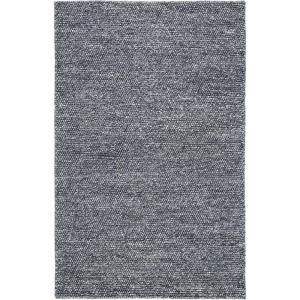SAFAVIEH Area Rug 5×8 – Natura Collection – Ivory, Handmade Wool Blend, Textured Design, Ideal for Living Room, Bedroom, Dining Space (NAT620A)(Dark Grey)
