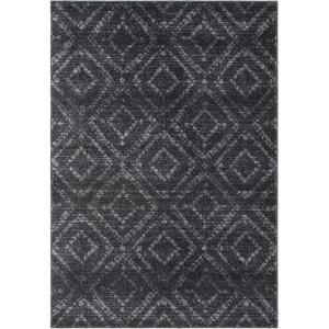 SAFAVIEH Area Rug 8×10 – Adirondack Collection – Large – Ivory & Light Blue, Geometric Trellis Pattern, Non-Shedding & Easy Cleaning, Ideal for Living Room, Bedroom, Office, Dining Space (ADR131T)(Dark Grey/Grey)