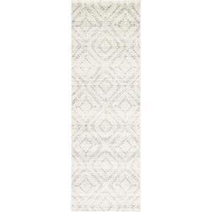 SAFAVIEH Area Rug 8×10 – Adirondack Collection – Large – Ivory & Light Blue, Geometric Trellis Pattern, Non-Shedding & Easy Cleaning, Ideal for Living Room, Bedroom, Office, Dining Space (ADR131T)(Ivory/Green)