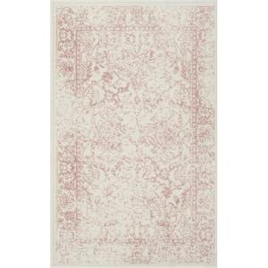 SAFAVIEH Area Rug 8×10 – Adirondack Collection – Large – Ivory & Silver, Distressed Vintage Floral Design, Non-Shedding & Easy to Clean, Ideal for Living Room, Bedroom, Dining Space (ADR109C)(Ivory/Rose)