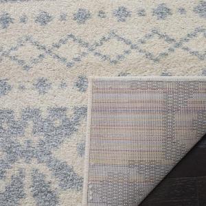 SAFAVIEH Area Rug 8×10 – Adirondack Collection – Large – Ivory & Silver, Rustic Boho Design, Non-Shedding & Easy Cleaning, Ideal for Living Room, Bedroom, Office, Dining Space (ADR107B)(Ivory/Slate)