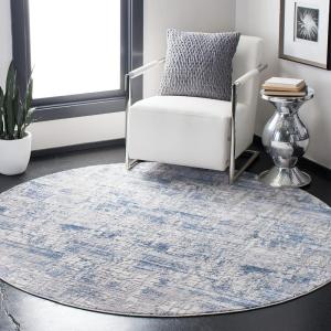 SAFAVIEH Area Rug 8×10 – Amelia Collection – Large – Blue & Grey, Modern Design, Non-Shedding & Easy Cleaning, Ideal for Living Room, Bedroom, Office, Dining Space (ALA786M)(Blue/Grey)