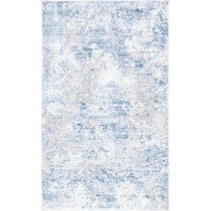 SAFAVIEH Area Rug 8×10 – Amelia Collection – Large – Grey & Ivory, Modern Design, Non-Shedding & Easy Cleaning, Ideal for Living Room, Bedroom, Office, Dining Space (ALA705G)(Grey/Blue)