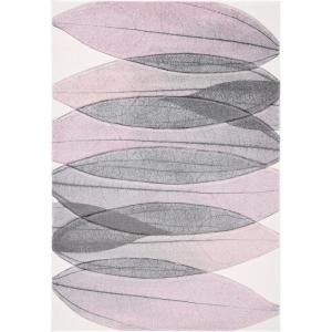 SAFAVIEH Area Rug 8×10 – Hollywood Collection – Large – Ivory & Blue, Mid-Century Modern Design, Non-Shedding & Easy Cleaning, Ideal for Living Room, Bedroom, Office, Dining Space (HLW703A)(Ivory/Purple)