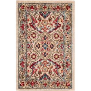 SAFAVIEH Area Rug 8×10 – Kashan Collection – Large – Ivory & Taupe, Traditional Oriental Design, Non-Shedding & Easy Cleaning, Ideal for Living Room, Bedroom, Office, Dining Space (KSN307A)(Ivory/Taupe)
