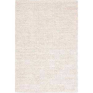 SAFAVIEH Area Rug 8×10 – Natural Fiber Collection – Large – Bleach, Handmade Jute, Braided Woven Design, Ideal for Living Room, Bedroom (NF212D)(Bleach)