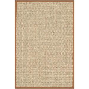 SAFAVIEH Area Rug 8×10 – Natural Fiber Collection – Large – Natural & Beige, Seagrass, Basketweave Pattern (NF114A)(Natural/Brown)