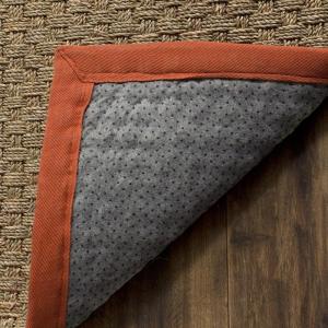 SAFAVIEH Area Rug 8×10 – Natural Fiber Collection – Large – Natural & Beige, Seagrass, Basketweave Pattern (NF114A)(Natural/Rust)
