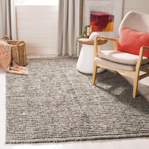 SAFAVIEH Area Rug 9×12 – Natural Fiber Collection – Large – Natural Brown, Handmade Jute, Farmhouse Style, Chunky Textured Thick Pile (NF447A)(Light Grey)