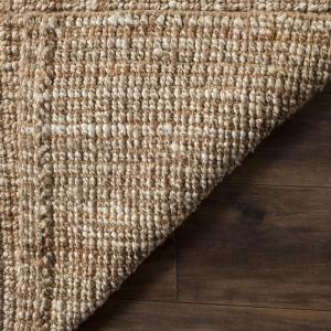 SAFAVIEH Area Rug 9×12 – Natural Fiber Collection – Large – Natural Brown, Handmade Jute, Farmhouse Style, Chunky Textured Thick Pile (NF447A)(Natural/Ivory)