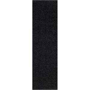 SAFAVIEH Athens Shag Collection Area Rug – 5’1″ x 7’6″, Dark Grey, Non-Shedding & Easy to Clean, Ideal for Living Room, Bedroom, Dining Space (SGA119C)(Black)