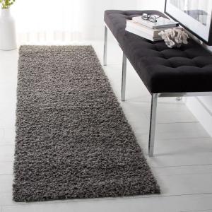 SAFAVIEH Athens Shag Collection Area Rug – 5’1″ x 7’6″, Dark Grey, Non-Shedding & Easy to Clean, Ideal for Living Room, Bedroom, Dining Space (SGA119C)(Dark Grey)