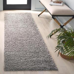 SAFAVIEH Athens Shag Collection Area Rug – 5’1″ x 7’6″, Dark Grey, Non-Shedding & Easy to Clean, Ideal for Living Room, Bedroom, Dining Space (SGA119C)(Light Grey)