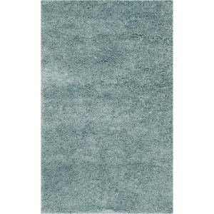 SAFAVIEH California Shag Collection Area Rug – 5’3′ x 7’6′, Beige, Non-Shedding & Easy to Clean, Ultra Plush Thick Pile, Ideal for Living Room, Bedroom, Dining Space (SG151-1313)(Light Blue)