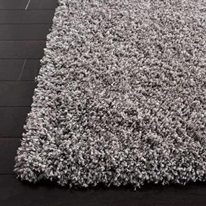 SAFAVIEH California Shag Collection Area Rug – 5’3′ x 7’6′, Beige, Non-Shedding & Easy to Clean, Ultra Plush Thick Pile, Ideal for Living Room, Bedroom, Dining Space (SG151-1313)(Silver)