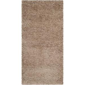 SAFAVIEH Milan Shag Collection Area Rug – 5’1″ x 8′, Aqua Blue, Solid Design, Non-Shedding & Easy to Clean, Plush Thick Pile, Ideal for Living Room, Bedroom (SG180-6060)(Dark Beige)
