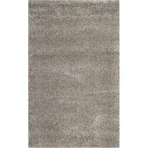 SAFAVIEH Milan Shag Collection Area Rug – 5’1″ x 8′, Aqua Blue, Solid Design, Non-Shedding & Easy to Clean, Plush Thick Pile, Ideal for Living Room, Bedroom (SG180-6060)(Grey)