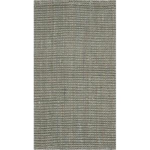 SAFAVIEH Natural Fiber Collection Area Rug – 5′ x 8′, Green & Grey, Handmade Farmhouse Jute, Ideal for High Traffic Areas in Living Room, Bedroom (NF730B)(Green/Grey)