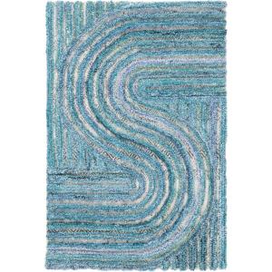 SAFAVIEH South Hampton Collection 8′ x 10′ Beige SHA301B Handmade Abstract Wool Area Rug(Blue)