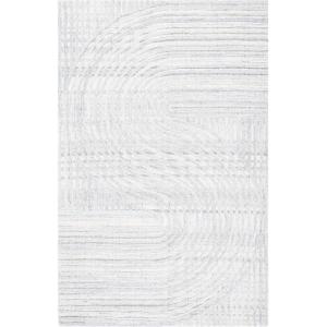 SAFAVIEH South Hampton Collection 8′ x 10′ Beige SHA301B Handmade Abstract Wool Area Rug(Grey)