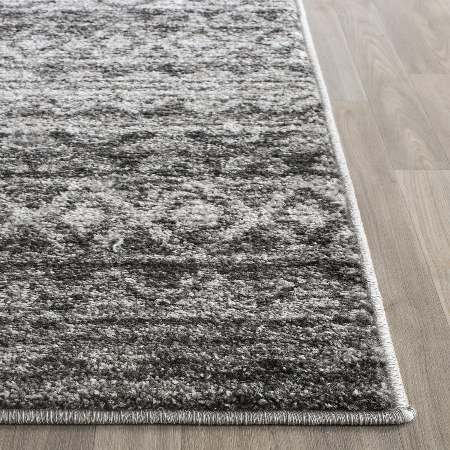 image:imageSAFAVIEH Adirondack Collection Area Rug 51 x 76 Ivory amp Charcoal Moroccan Boho Distressed Design NonShedding amp Easy Care Ideal for High Traffic Areas in Living Room Bedroom ADR119NIvoryCharcoal
