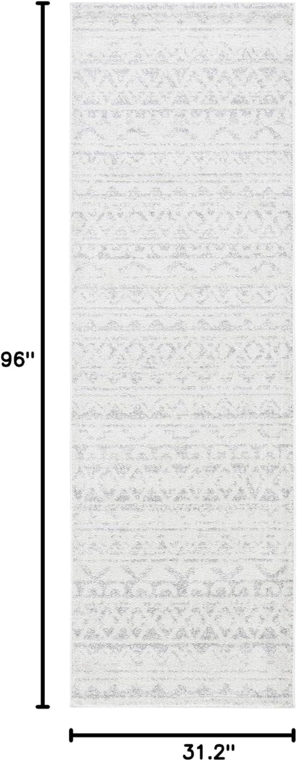 image:imageSAFAVIEH Adirondack Collection Area Rug 51 x 76 Ivory amp Charcoal Moroccan Boho Distressed Design NonShedding amp Easy Care Ideal for High Traffic Areas in Living Room Bedroom ADR119NIvorySilver