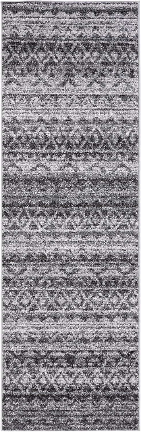 image:imageSAFAVIEH Adirondack Collection Area Rug 51 x 76 Ivory amp Charcoal Moroccan Boho Distressed Design NonShedding amp Easy Care Ideal for High Traffic Areas in Living Room Bedroom ADR119NIvoryCharcoal