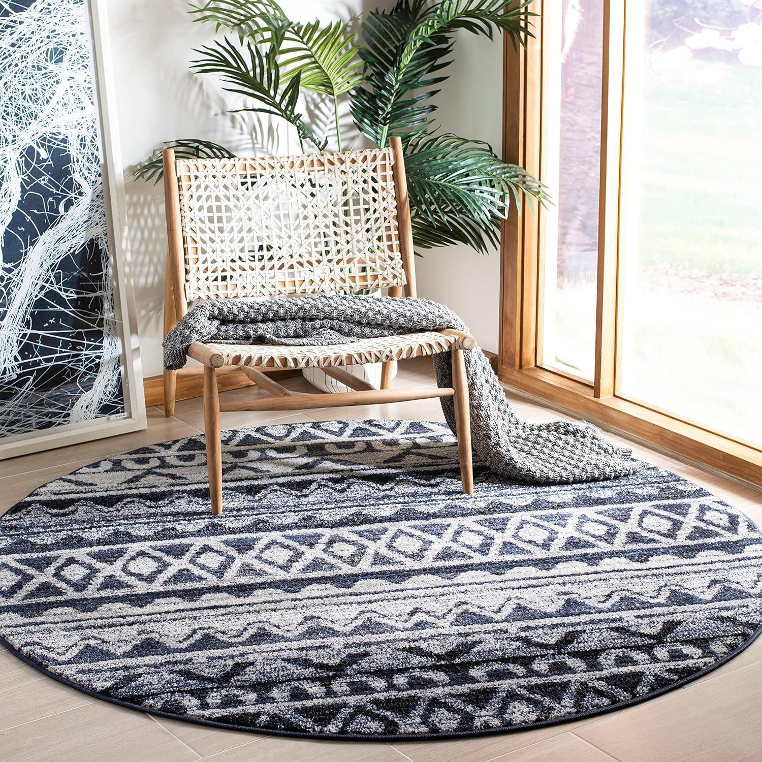 image:imageSAFAVIEH Adirondack Collection Area Rug 51 x 76 Ivory amp Charcoal Moroccan Boho Distressed Design NonShedding amp Easy Care Ideal for High Traffic Areas in Living Room Bedroom ADR119NIvorySilver