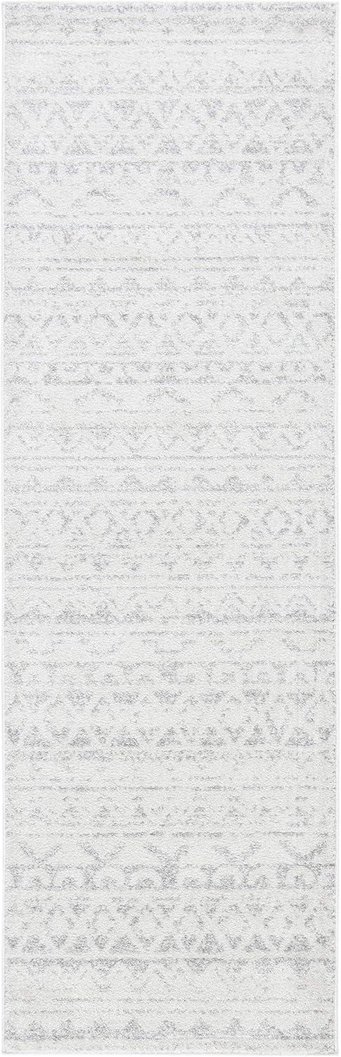 image:imageSAFAVIEH Adirondack Collection Area Rug 51 x 76 Ivory amp Charcoal Moroccan Boho Distressed Design NonShedding amp Easy Care Ideal for High Traffic Areas in Living Room Bedroom ADR119NIvorySilver