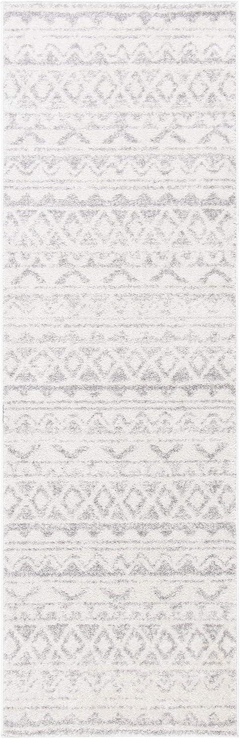 image:imageSAFAVIEH Adirondack Collection Area Rug 51 x 76 Ivory amp Charcoal Moroccan Boho Distressed Design NonShedding amp Easy Care Ideal for High Traffic Areas in Living Room Bedroom ADR119NIvoryGrey