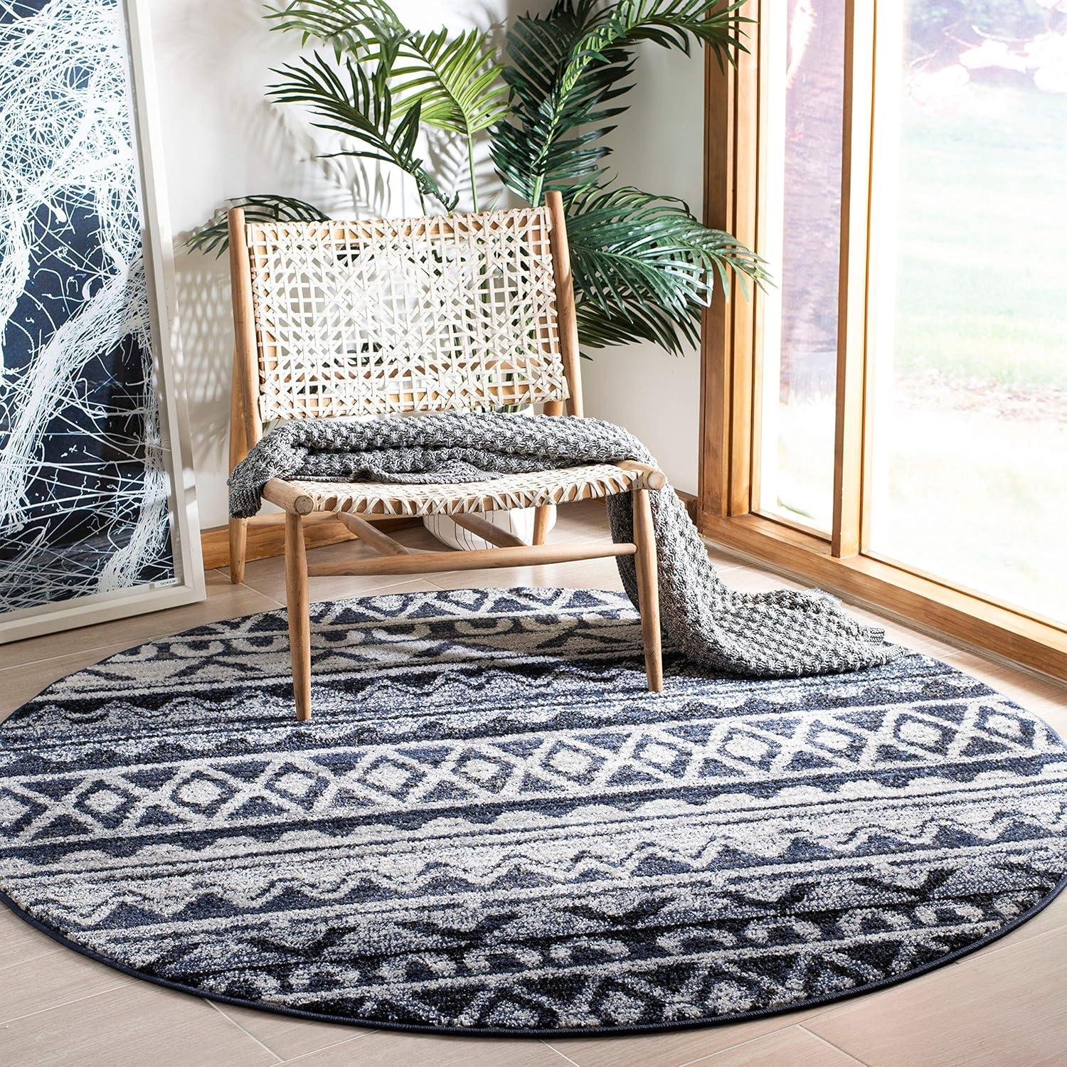 image:imageSAFAVIEH Adirondack Collection Area Rug 51 x 76 Ivory amp Charcoal Moroccan Boho Distressed Design NonShedding amp Easy Care Ideal for High Traffic Areas in Living Room Bedroom ADR119NIvoryCharcoal