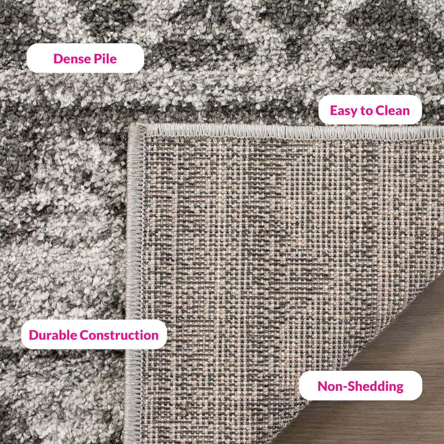 image:imageSAFAVIEH Adirondack Collection Area Rug 51 x 76 Ivory amp Charcoal Moroccan Boho Distressed Design NonShedding amp Easy Care Ideal for High Traffic Areas in Living Room Bedroom ADR119NIvoryCharcoal