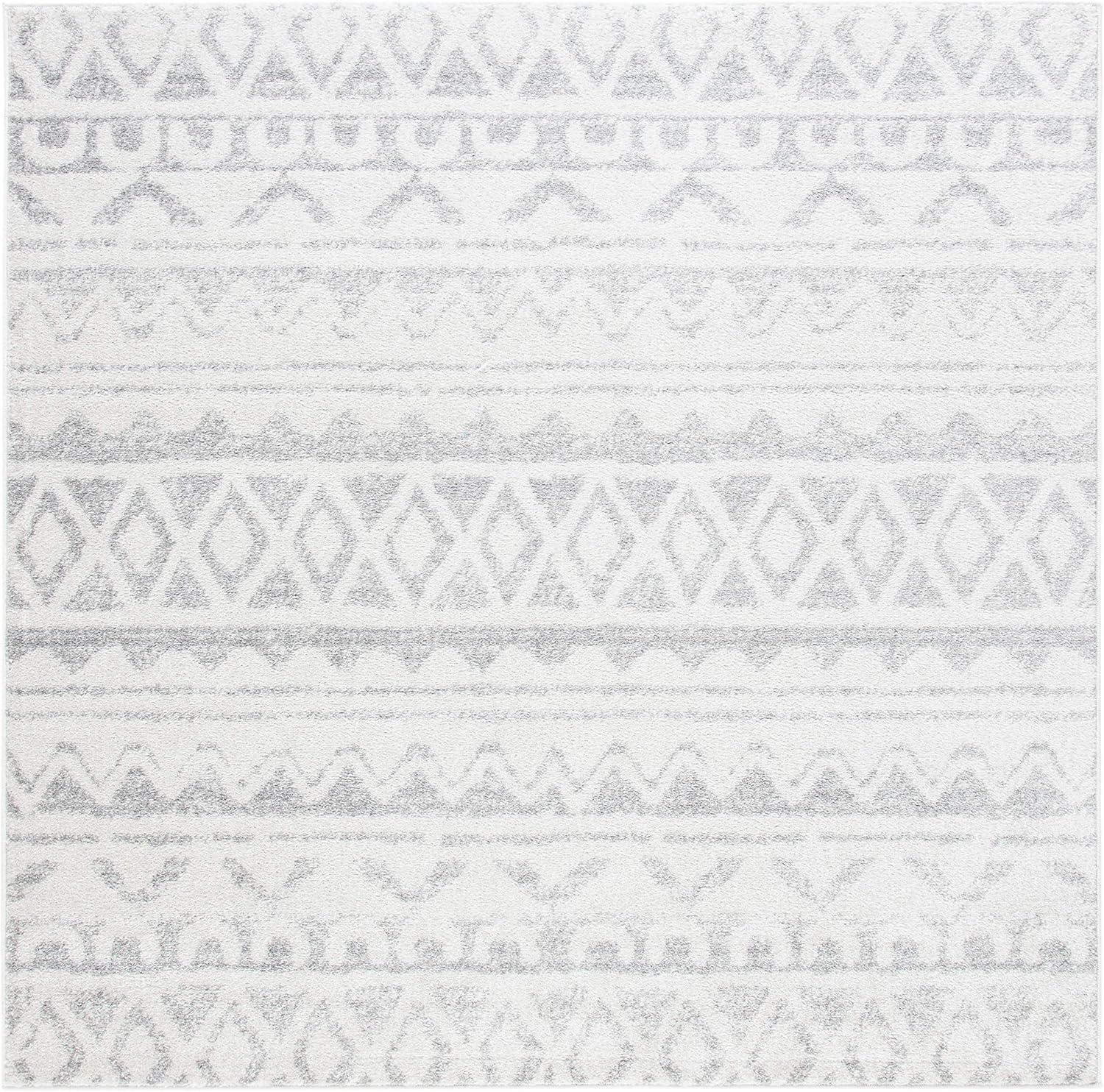 image:imageSAFAVIEH Adirondack Collection Area Rug 51 x 76 Ivory amp Charcoal Moroccan Boho Distressed Design NonShedding amp Easy Care Ideal for High Traffic Areas in Living Room Bedroom ADR119NIvoryGrey