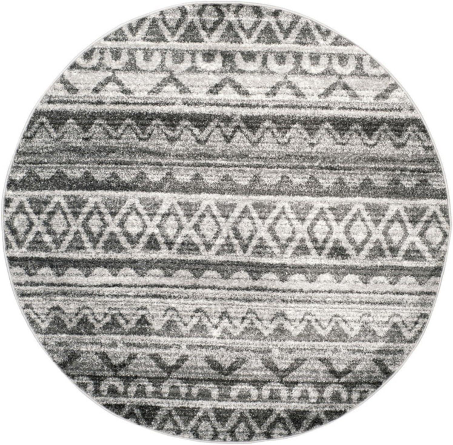image:imageSAFAVIEH Adirondack Collection Area Rug 51 x 76 Ivory amp Charcoal Moroccan Boho Distressed Design NonShedding amp Easy Care Ideal for High Traffic Areas in Living Room Bedroom ADR119NIvoryCharcoal
