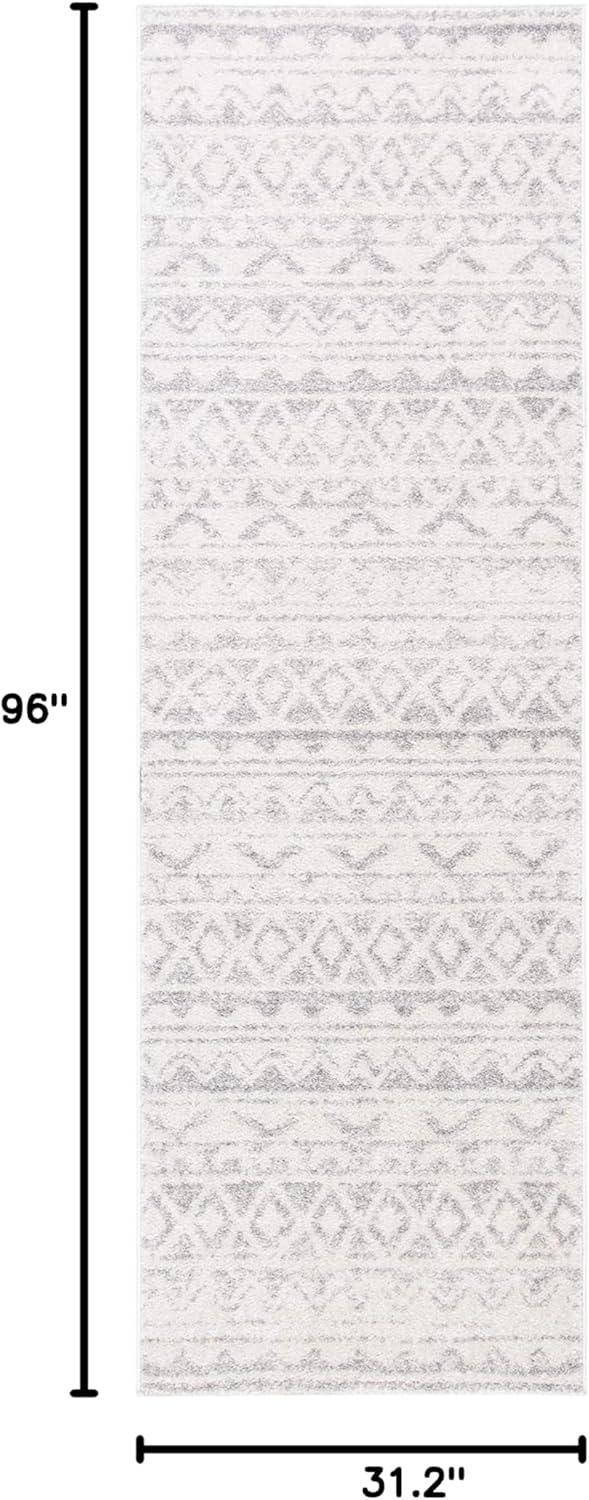 image:imageSAFAVIEH Adirondack Collection Area Rug 51 x 76 Ivory amp Charcoal Moroccan Boho Distressed Design NonShedding amp Easy Care Ideal for High Traffic Areas in Living Room Bedroom ADR119NIvoryGrey