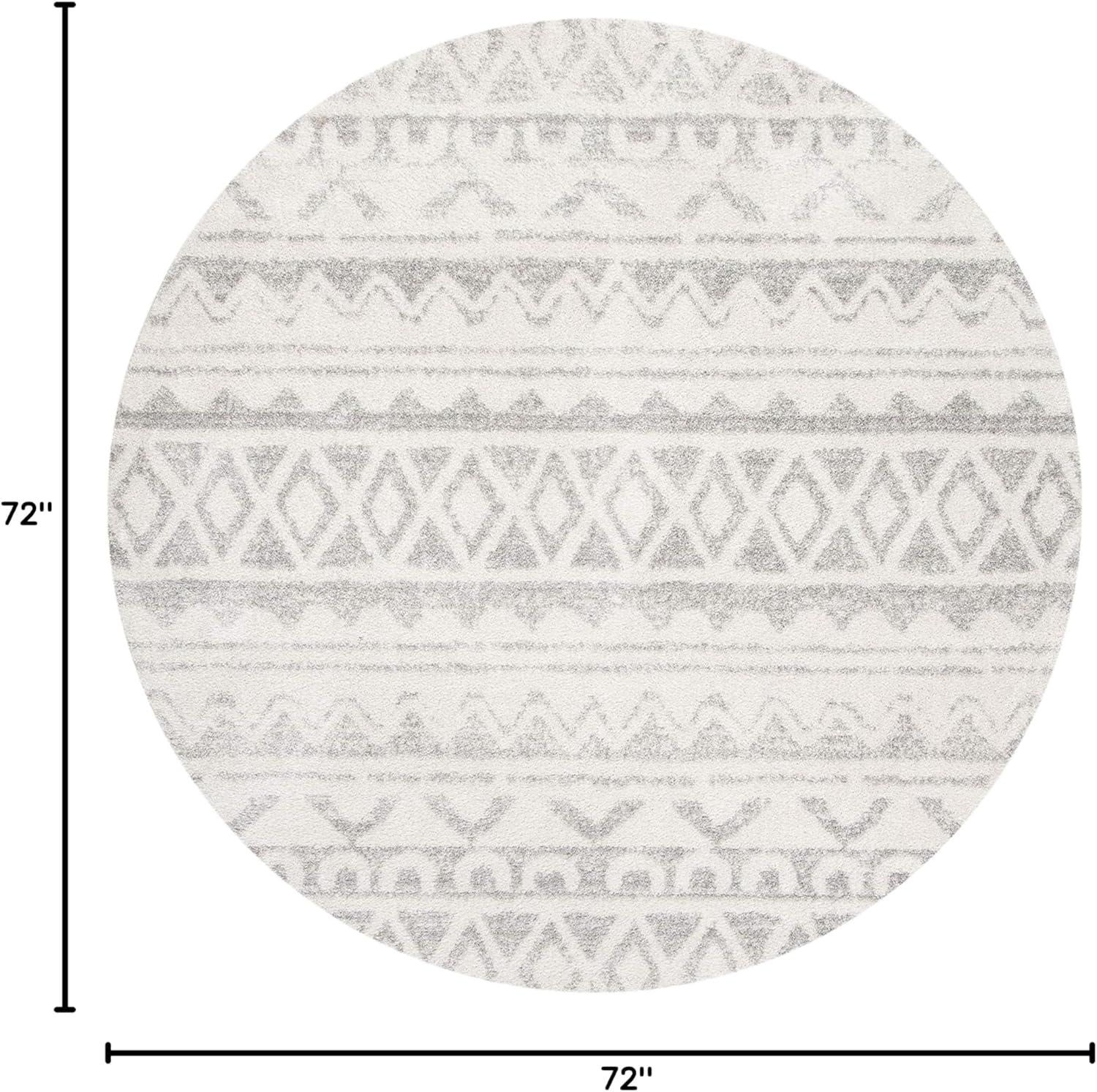 image:imageSAFAVIEH Adirondack Collection Area Rug 51 x 76 Ivory amp Charcoal Moroccan Boho Distressed Design NonShedding amp Easy Care Ideal for High Traffic Areas in Living Room Bedroom ADR119NIvoryGrey