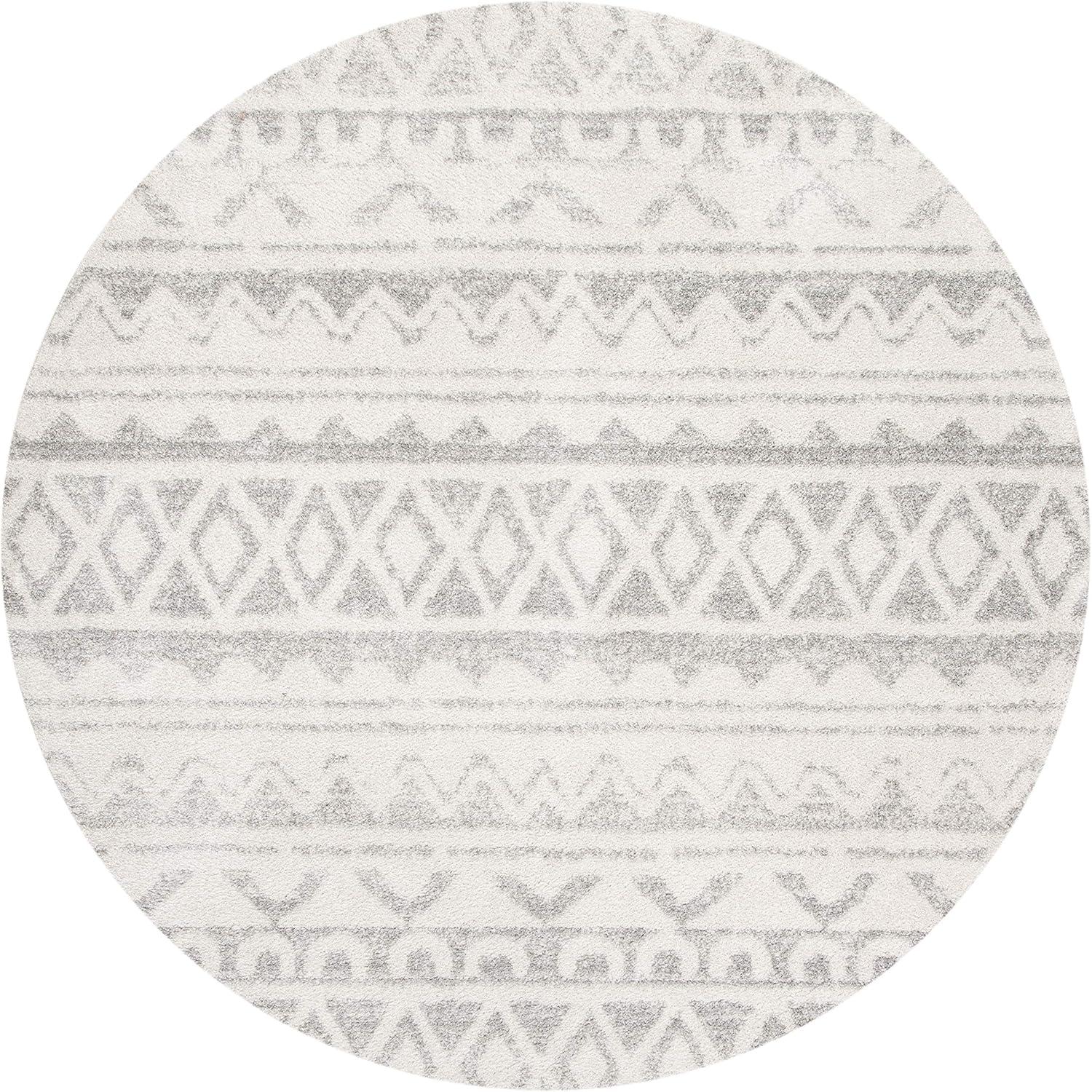 image:imageSAFAVIEH Adirondack Collection Area Rug 51 x 76 Ivory amp Charcoal Moroccan Boho Distressed Design NonShedding amp Easy Care Ideal for High Traffic Areas in Living Room Bedroom ADR119NIvoryGrey