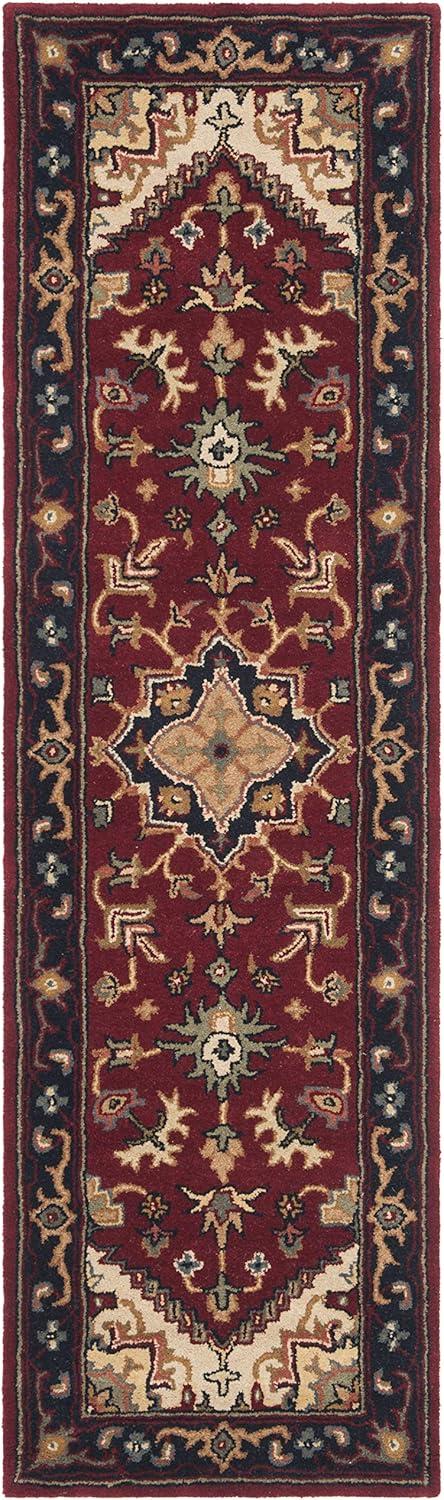 image:imageSAFAVIEH Area Rug 4x6 Heritage Collection Red Handmade Wool Traditional Oriental Medallion Design Ideal for Living Room Bedroom Dining Space HG625ARed