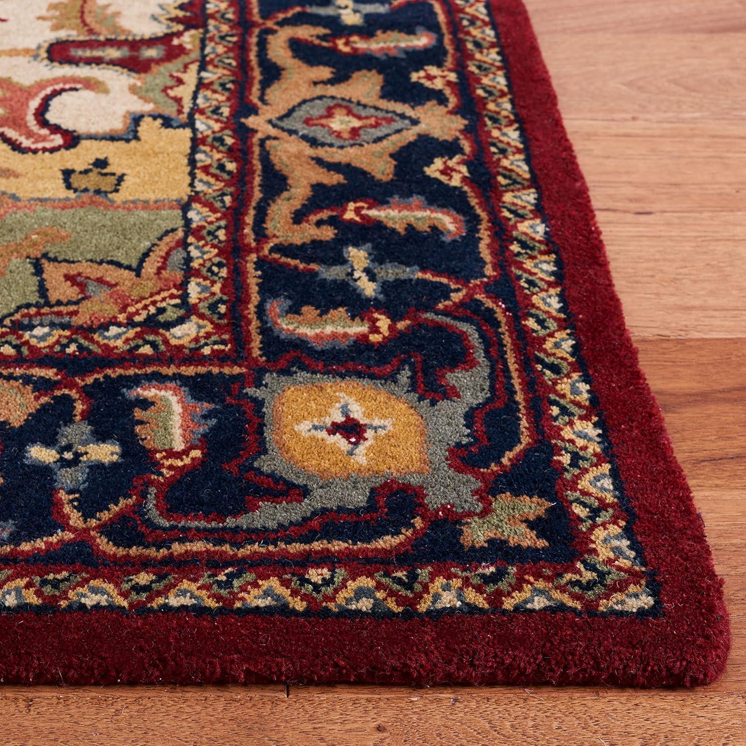 image:imageSAFAVIEH Area Rug 4x6 Heritage Collection Red Handmade Wool Traditional Oriental Medallion Design Ideal for Living Room Bedroom Dining Space HG625ARed