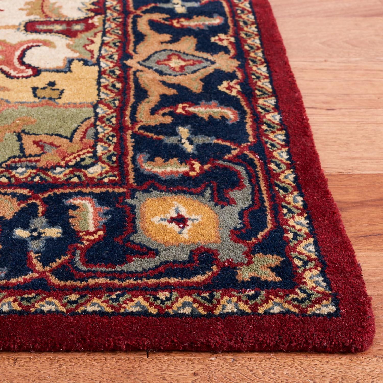 image:imageSAFAVIEH Area Rug 4x6 Heritage Collection Red Handmade Wool Traditional Oriental Medallion Design Ideal for Living Room Bedroom Dining Space HG625ARed