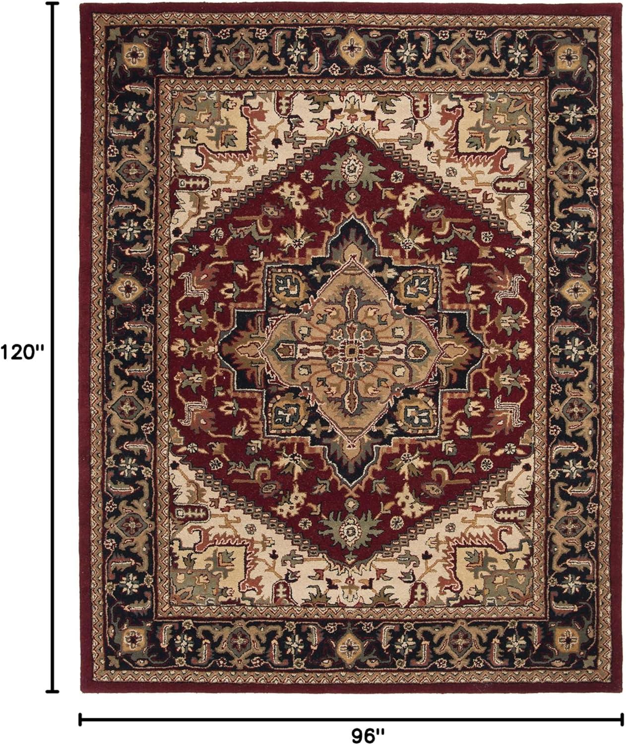 image:imageSAFAVIEH Area Rug 4x6 Heritage Collection Red Handmade Wool Traditional Oriental Medallion Design Ideal for Living Room Bedroom Dining Space HG625ARed