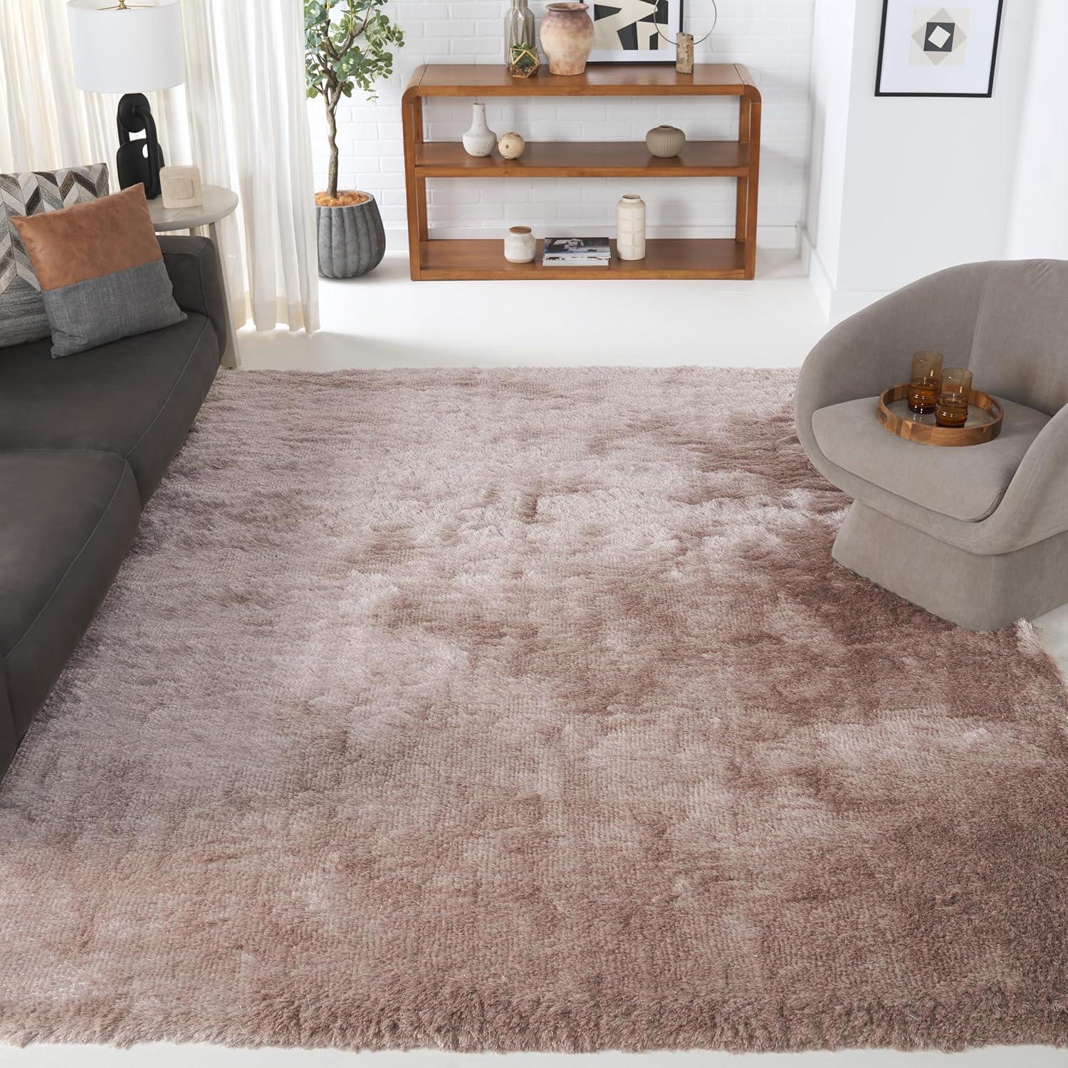 image:imageSAFAVIEH Area Rug 4x6 Paris Shag Collection Sage Handmade Soft Flowing Pile Ideal for Ideal for Hallway Foyer Entryway Bedroom SG5111003Beige